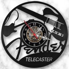 Relógio Guitarra Telecaster Guitarrista Musica Vinil Lp - comprar online