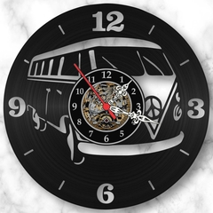 Relógio Parede Kombi Volkswagen Vinil Decoração Industrial - comprar online