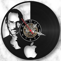 Relógio Parede Steve Jobs Apple Maçã Nerd Geek Vinil Lp - comprar online