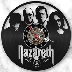 Relógio Parede Nazareth Bandas Rock Musica Vinil Lp Retrô - comprar online