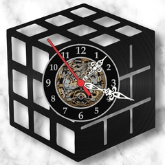 Relógio Parede Cubo Mágico Nerd Geek Vinil Lp Decoração Arte - comprar online