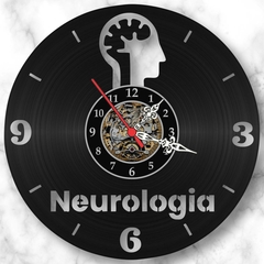 Relógio Neurologia Medicina Profissões Vinil Lp Decoração - comprar online