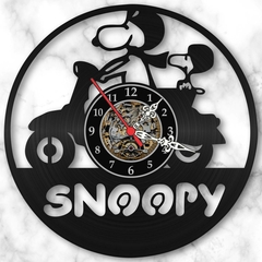 Relógio Parede Snoopy Filmes Series Tv Nerd Geek Vinil Lp - comprar online