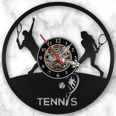 Relógio Parede Tenis Tenista Esportes Jogos Vinil Lp Arte - comprar online