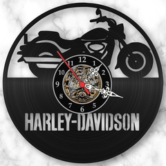 Relógio Harley Davidson Moto Motocicletas Estradeira Vinil - comprar online