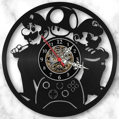 Relógio Super Mario Luigi Desenhos Tv Nerd Geek Vinil Lp - comprar online