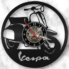 Relógio Parede Vespa Motoneta Moto Motocicleta Vinil Lp - comprar online