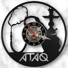 Relógio Parede Narguille Ataq Tabacaria Vinil Lp Decoração - comprar online