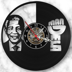 Relógio Parede Nelson Mandela Vinil Lp Decoração Industrial - comprar online