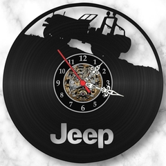 Relógio Parede Jeep Trilha Carros Esporte Vinil Lp Arte - comprar online