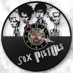 Relógio Parede Sex Pistols Bandas Punk Rock Musica Vinil Lp - comprar online
