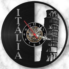 Relógio Parede Torre De Pisa Itália Países Cidades Vinil Lp - comprar online