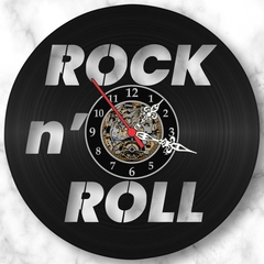 Relógio Parede Rock N Roll Musica Vinil Lp Decoração Retrô - comprar online