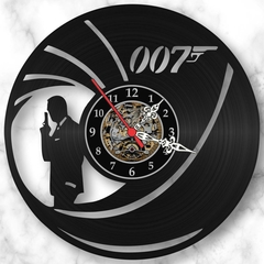 Relógio 007 James Bond Filmes Series Tv Nerd Geek Vinil Lp - comprar online