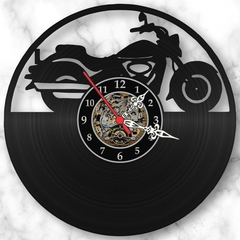 Relógio Harley Davidson Moto Motocicleta Motociclista Vinil - comprar online