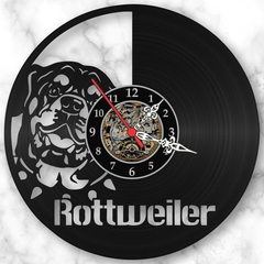 Relógio Cachorro Raça Rottweiler Animais Estimação Vinil Lp - comprar online