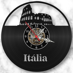 Relógio Parede Itália Paises Coliseu Roma Cidades Vinil Lp - comprar online