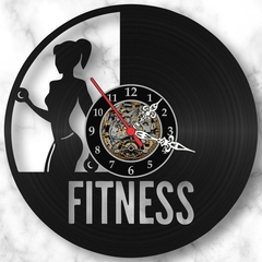 Relógio Parede Fitness Academia Vinil Lp Decoração Retrô - comprar online
