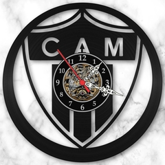 Relógio Parede Futebol Times Atlético Mineiro Vinil Lp Retrô - comprar online