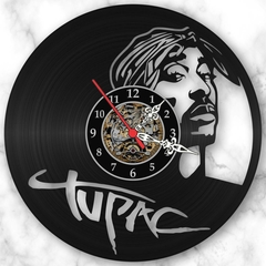 Relógio Parede Tupac Gangsta Rap Hip Hop Musica Vinil Lp - comprar online