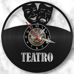 Relógio Teatro Profissões Ator Atriz Artes Cênicas Vinil Lp - comprar online