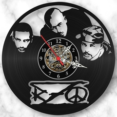 Relógio Parede Hip Hop Rap Musica Vinil Lp Decoração Retrô - comprar online