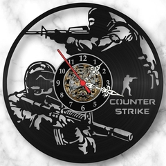 Relógio Parede Counter Strike Cs Nerd Games Pc Geek Vinil Lp - comprar online