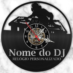 Personalizado Nome Dj Relógio Musica Eletronica Vinil Lp - comprar online