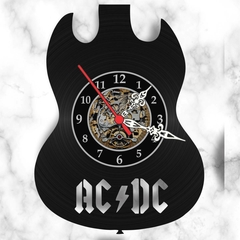 Relógio Parede Guitarra Rock N Roll Musica Vinil Lp Retrô - comprar online