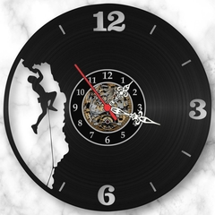 Relógio Parede Alpinismo Vinil Lp Decoração Retrô Vintage - comprar online