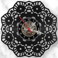 Relógio Parede Mandala Disco Vinil Decoração Retrô Vintage - comprar online