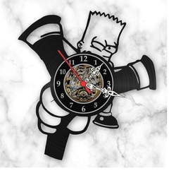 Relógio Simpsons Barth Desenhos Animados Tv Nerd Vinil Lp - comprar online