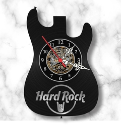 Relógio Parede Guitarra Hard Rock Musica Vinil Lp Decoração - comprar online