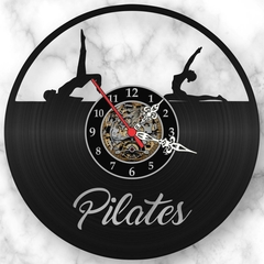 Relógio Parede Pilates Fitness Vinil Decoração Retrô Vintage - comprar online