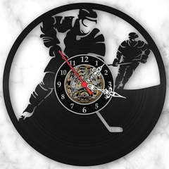 Relógio De Parede Hockey Nfl Disco Vinil Retro Decoração - comprar online