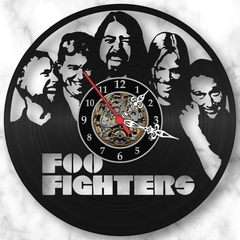 Relógio Parede Foo Fighters Musica 2000 Vinil Lp Decor Retrô - comprar online