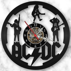 Relógio Parede Acdc Disco Vinil Retro Vintage Rock Musica - comprar online