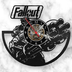 Relógio Parede Games Fall Out Disco Vinil Decor Geek Nerd - comprar online