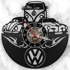 Relógio Parede Volkswagen Fusca Perua Carro Decoração Vinil
