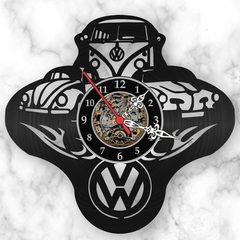 Relógio Parede Volkswagen Fusca Perua Carro Decoração Vinil - comprar online