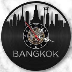 Relógio Parede Bangkok Viagem Turismo Vinil Lp Retrô Vintage - comprar online