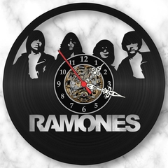 Relogio Parede Ramones Bandas Rock Punk Anos 80 Disco Vinil - comprar online