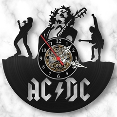 Acdc Relógio Disco De Vinil Retrô Bandas Hard Rock Decoração - comprar online