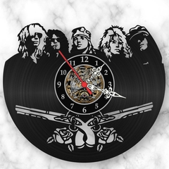 Relogio Vinil Guns N Roses Hard Rock Bandas Vintage Lp - comprar online