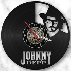 Relogio Parede Johnny Depp Atores Filmes Cinema Disco Vinil - comprar online