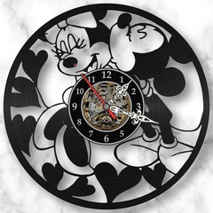 Presente Criativo Relógio Mickey Minnie Disney Casal Beijo - comprar online