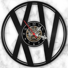 Relógio Escudo Xv Piracicaba Clube Times Futebol Disco Vinil - comprar online