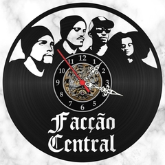Relógio Parede Facção Central Rap Musica Disco Vinil Lp - comprar online