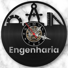 Relógio Parede Engenharia Profissões Engenheiro Vinil Lp - comprar online