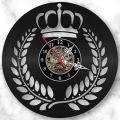 Relógio Parede Coroa Ramos De Trigo Disco Vinil Lp Retrô - comprar online